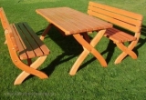 Záhradný stôl drevený  STRONG 180 cm masív