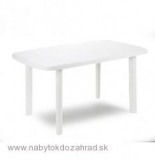 Záhradný plastový stôl FARO biely