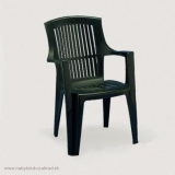 Záhradná plastová stolička ARPA LUX modrá