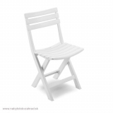 Skladacia stolička BIRKI biela