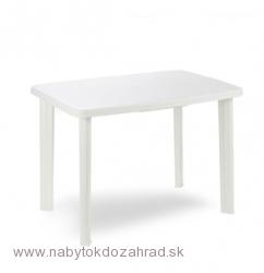 Záhradný plastový stôl FARETTO biely