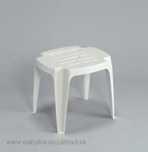 Zahradná plastová stolička CALIPSO biela