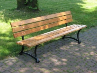 Záhradná drevená lavica parková