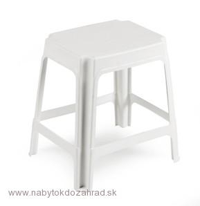 Zahradná plastová stolička UNIVER biela